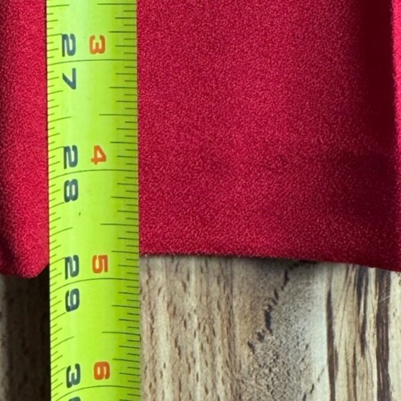 Red Pants Comfortable Elastic Waistband Pullon Stretch Leg Center Leg Crease MED - Picture 4 of 6